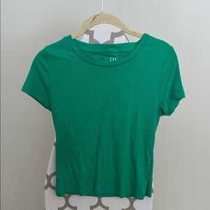 GAP Women's Vibrant Green Short Sleeve Tee
